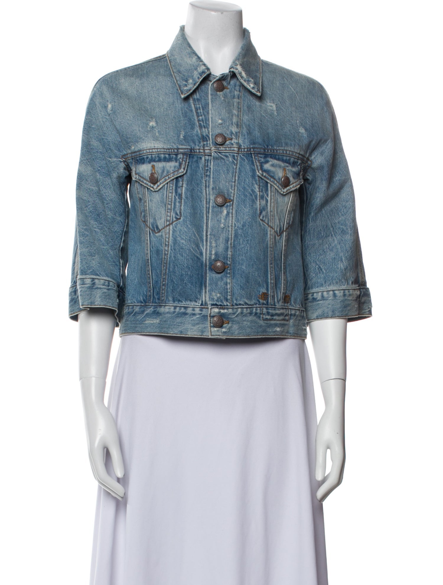 R13 2018 Jackie Trucker Denim Jacket