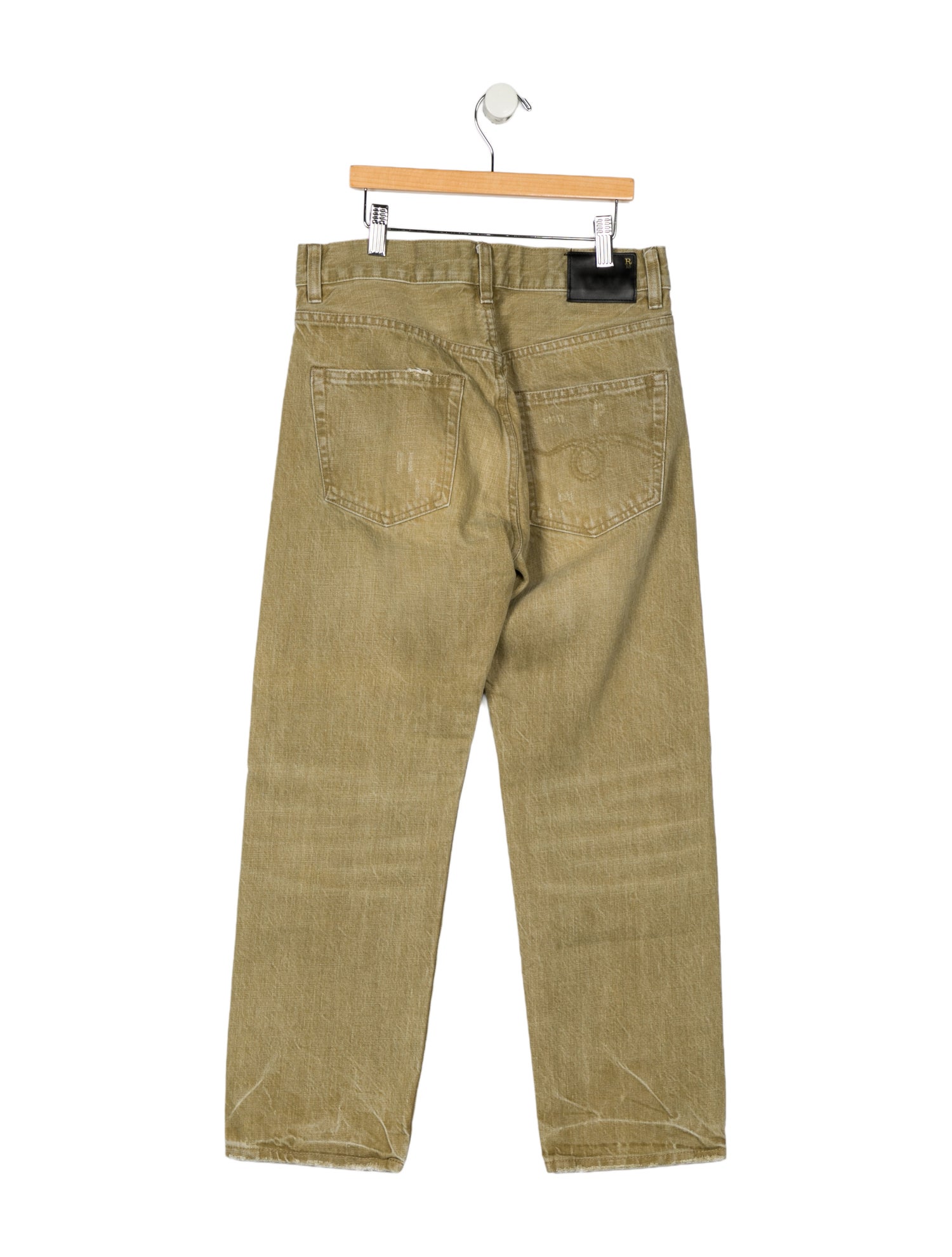 R13 Mid-Rise Straight Leg Jeans