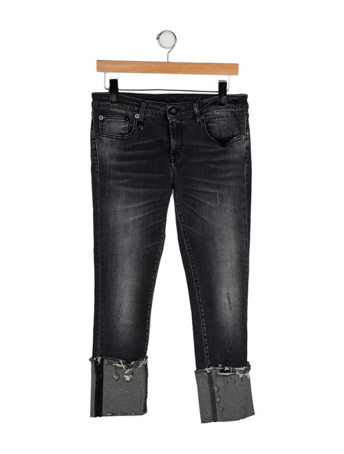 R13 Mid-Rise Straight Leg Jeans