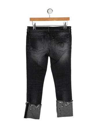 R13 Mid-Rise Straight Leg Jeans