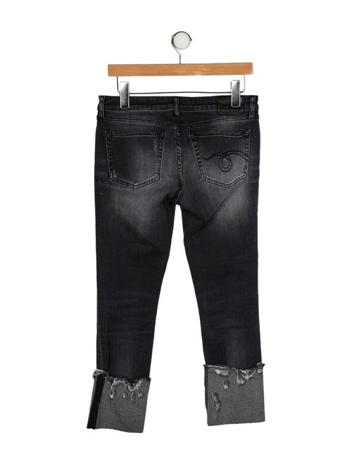 R13 Mid-Rise Straight Leg Jeans