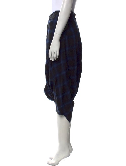 R13 Plaid Print Knee-Length Skirt