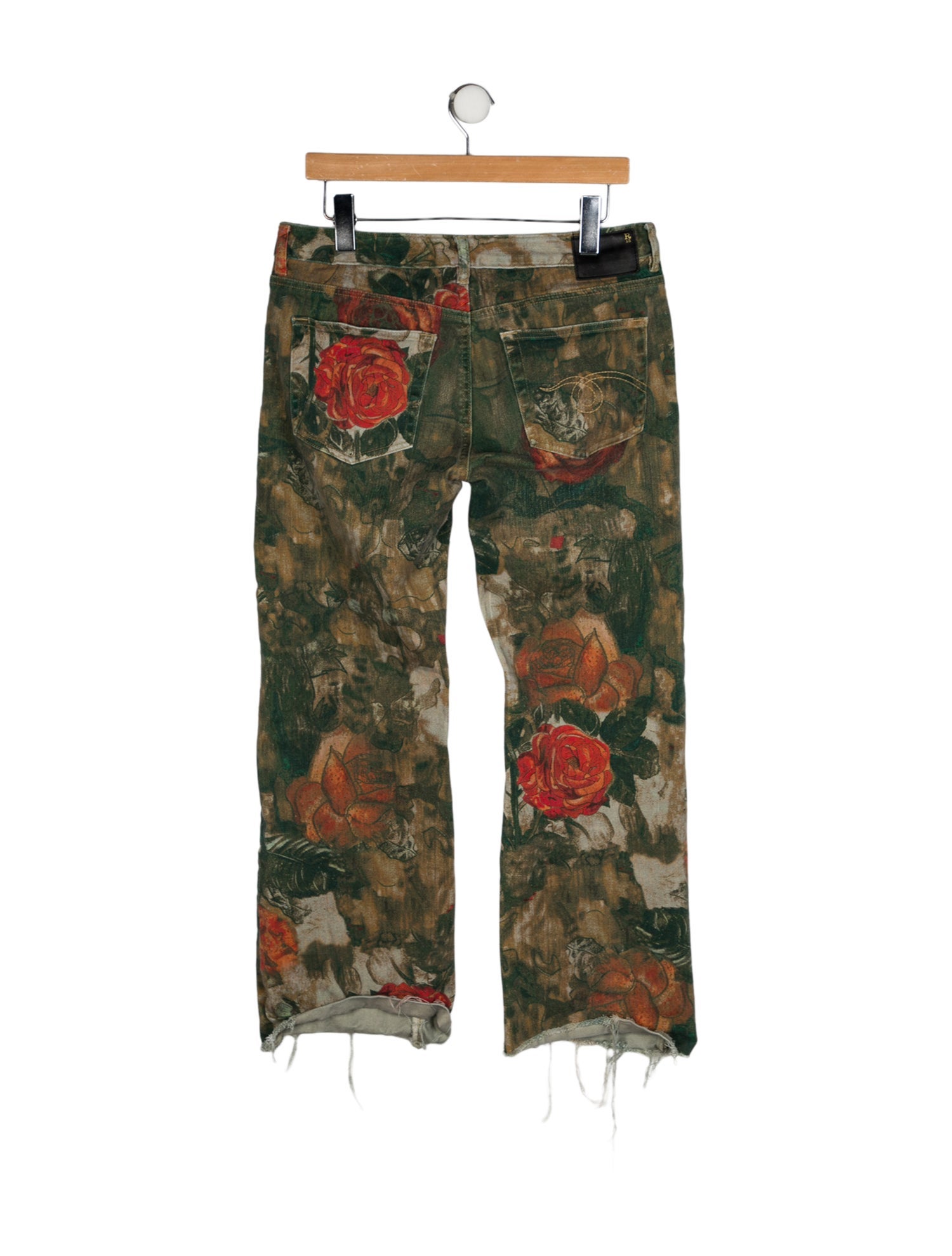 R13 Mid-Rise Wide Leg Jeans