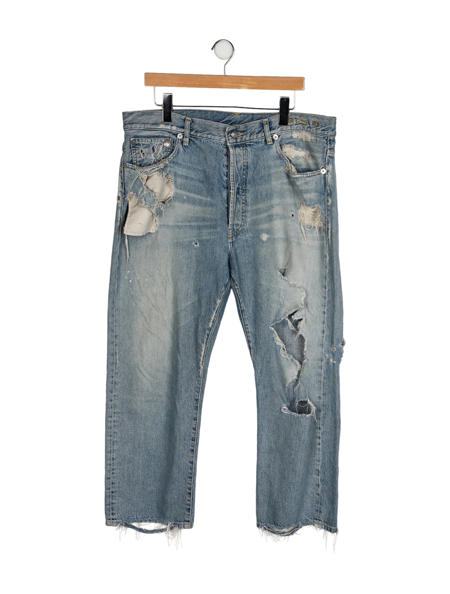 R13 High-Rise Wide Leg Jeans