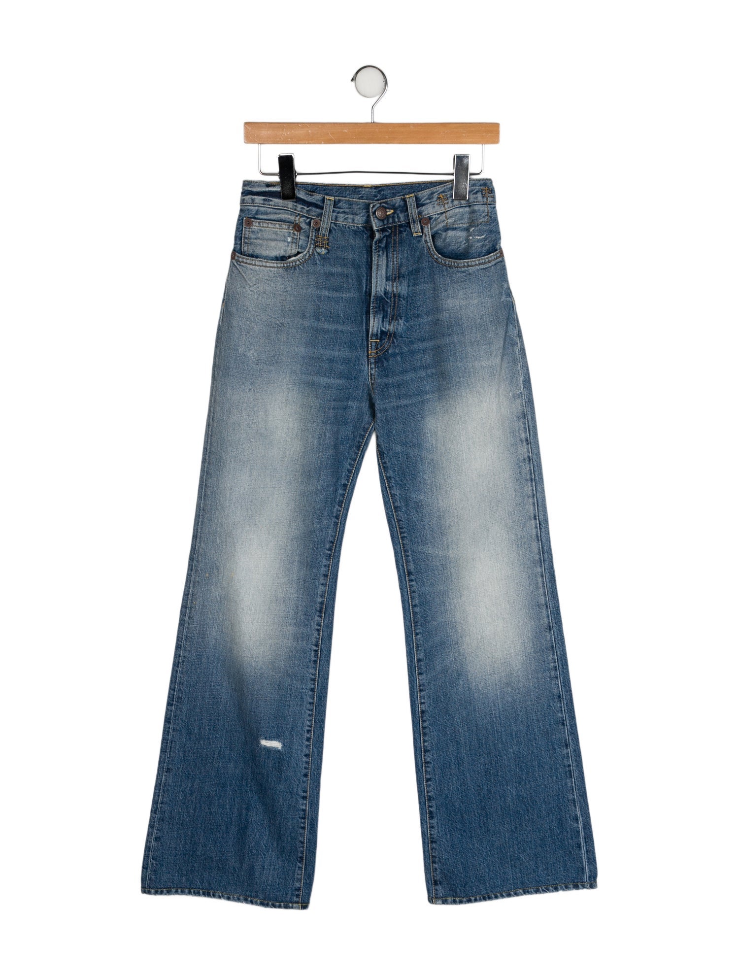 R13 High-Rise Wide Leg Jeans