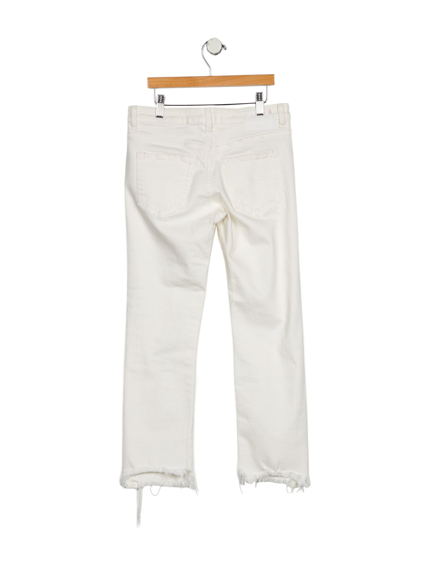 R13 Mid-Rise Straight Leg Jeans