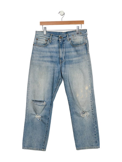 R13 High-Rise Straight Leg Jeans