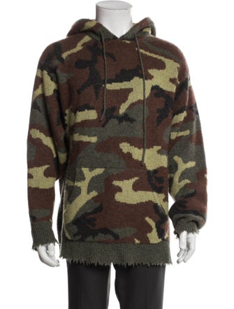 R13 Cashmere Camouflage Print Pullover