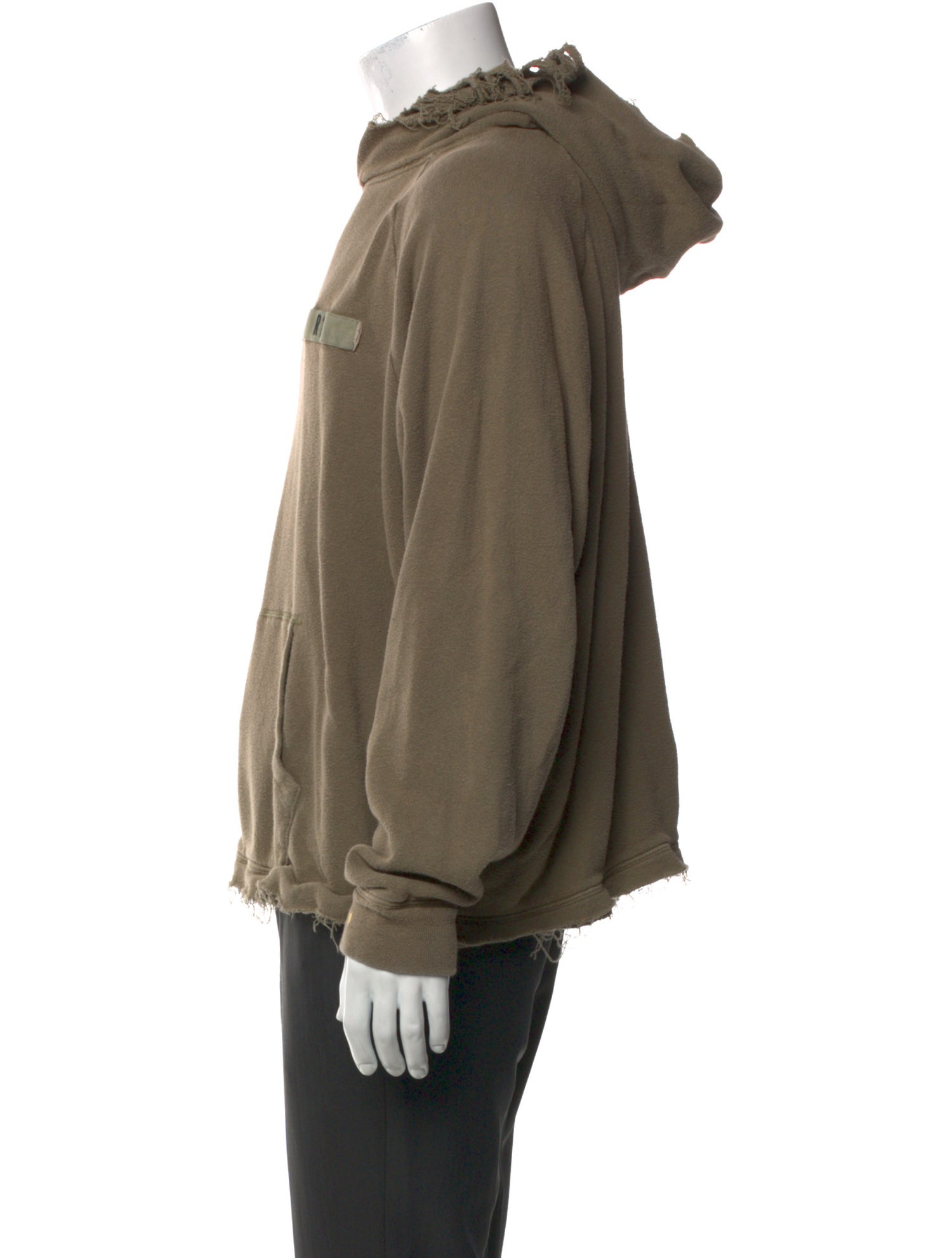 R13 Crew Neck Long Sleeve Hoodie