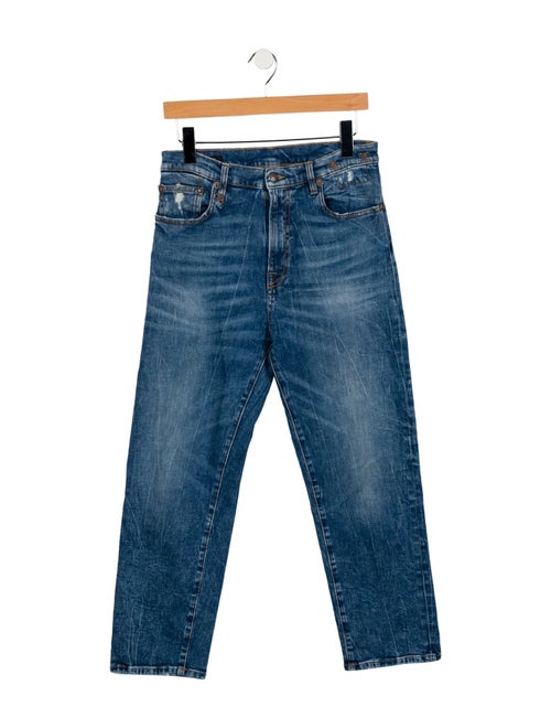 R13 High-Rise Straight Leg Jeans