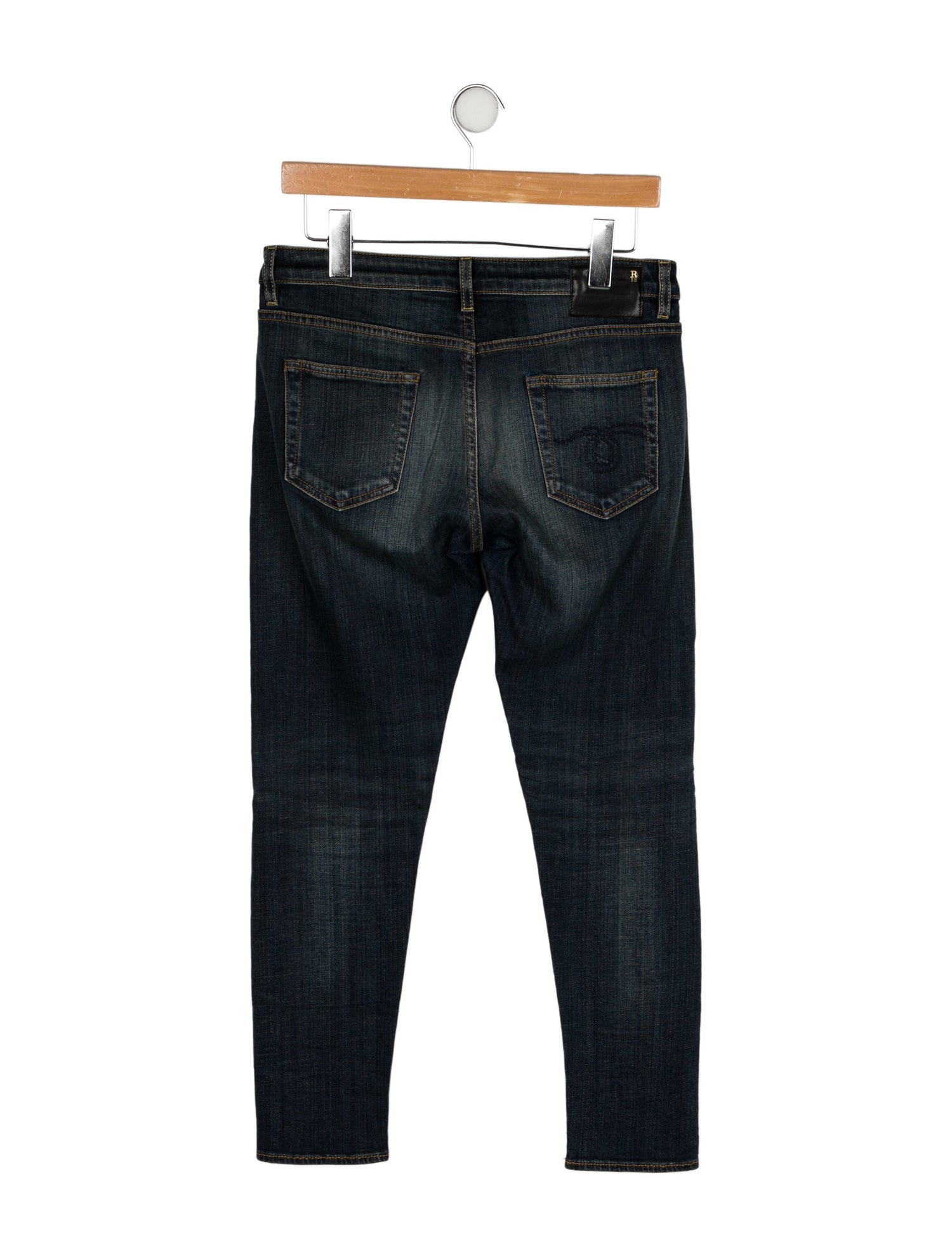 R13 Mid-Rise Skinny Leg Jeans