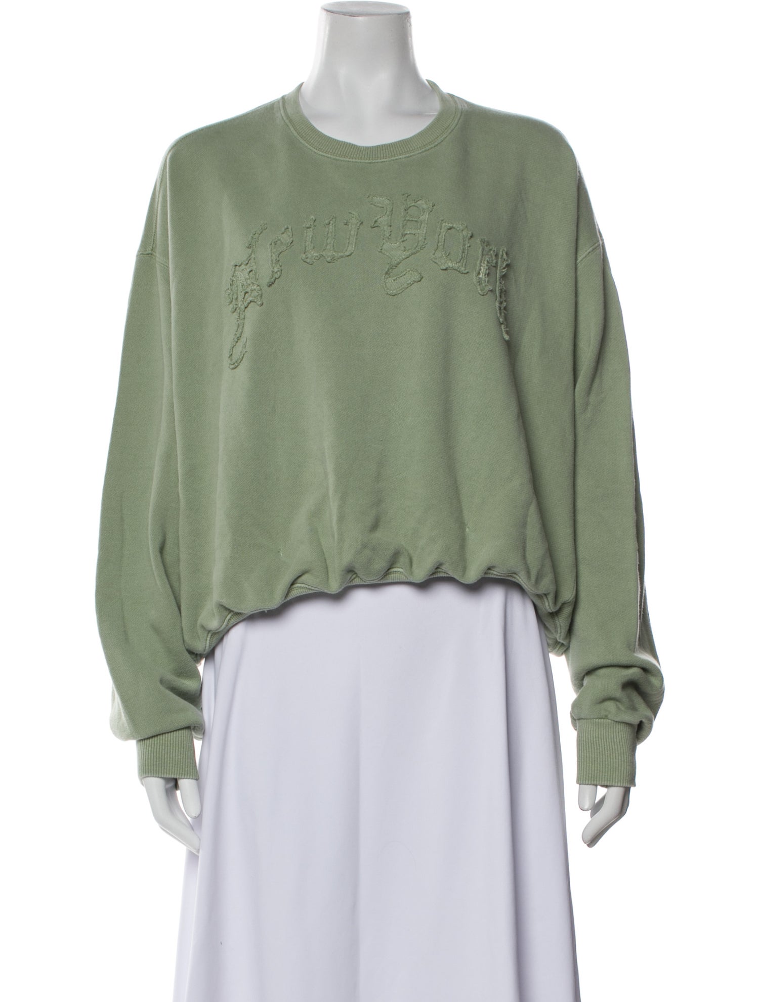 R13 Graphic Print Crew Neck Sweatshirt