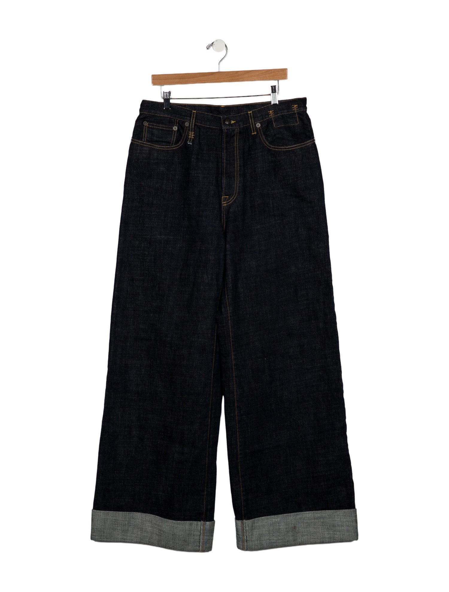 R13 High-Rise Wide Leg Jeans