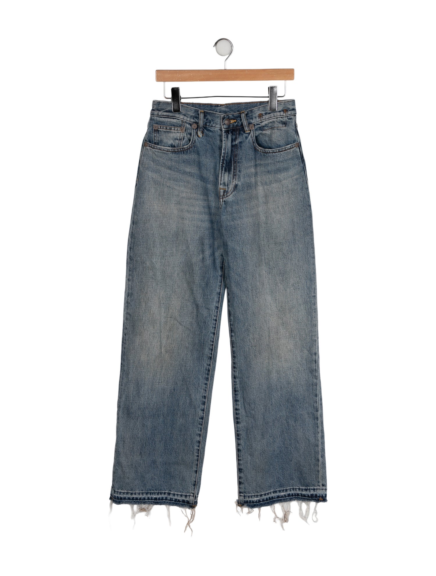 R13 High-Rise Wide Leg Jeans