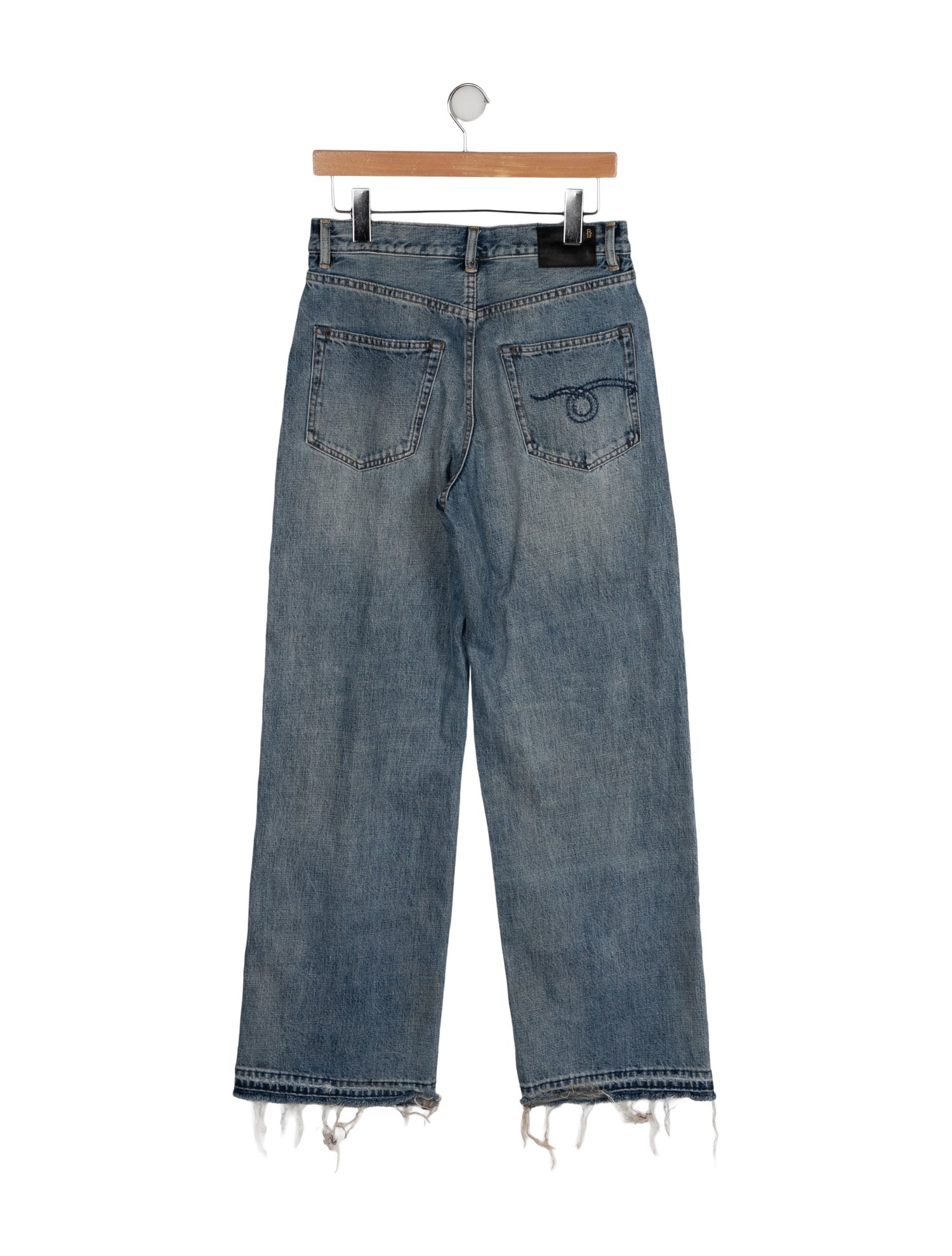 R13 High-Rise Wide Leg Jeans