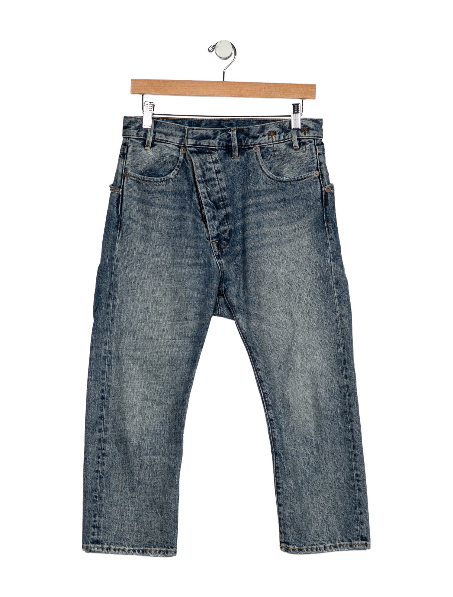 R13 High-Rise Straight Leg Jeans