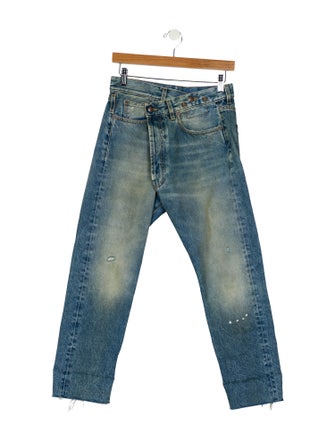 R13 High-Rise Straight Leg Jeans