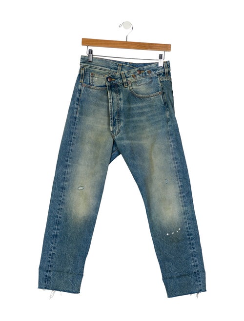R13 High-Rise Straight Leg Jeans