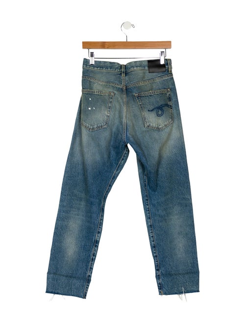 R13 High-Rise Straight Leg Jeans
