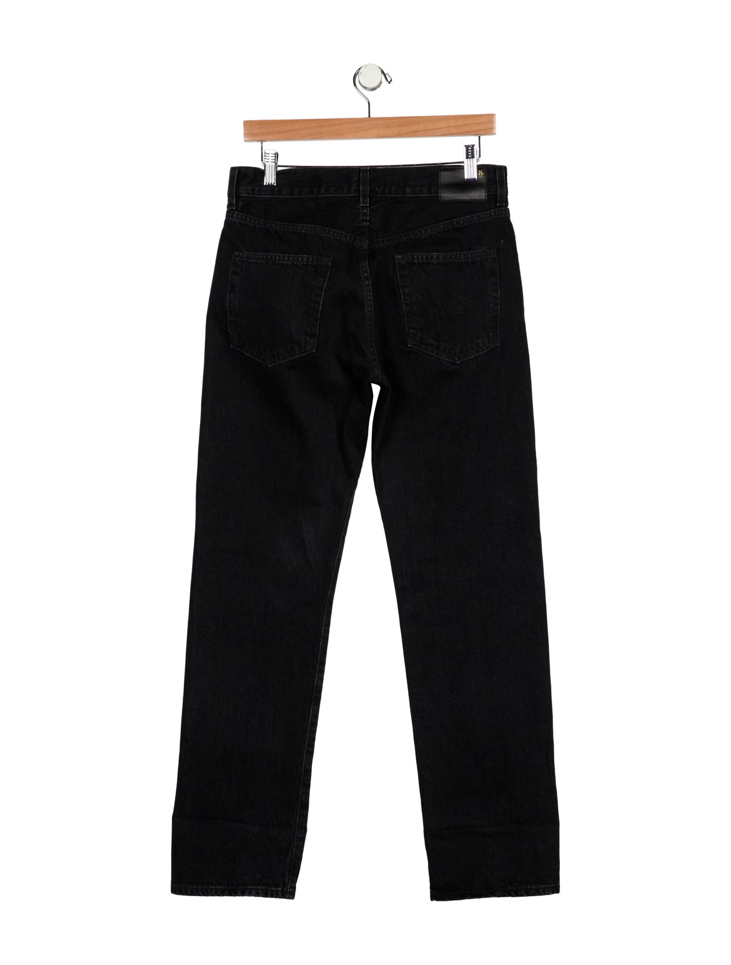 R13 High-Rise Straight Leg Jeans