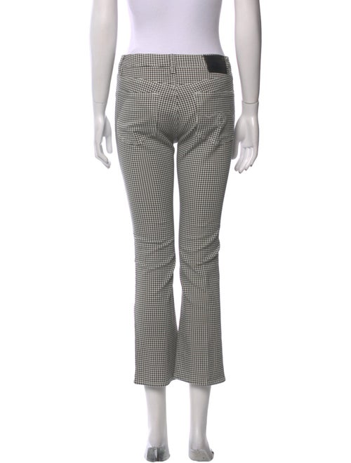 R13 Houndstooth Print Straight Leg Pants