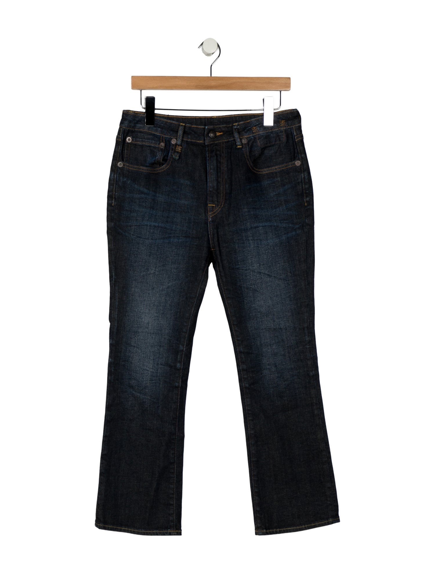 R13 High-Rise Straight Leg Jeans