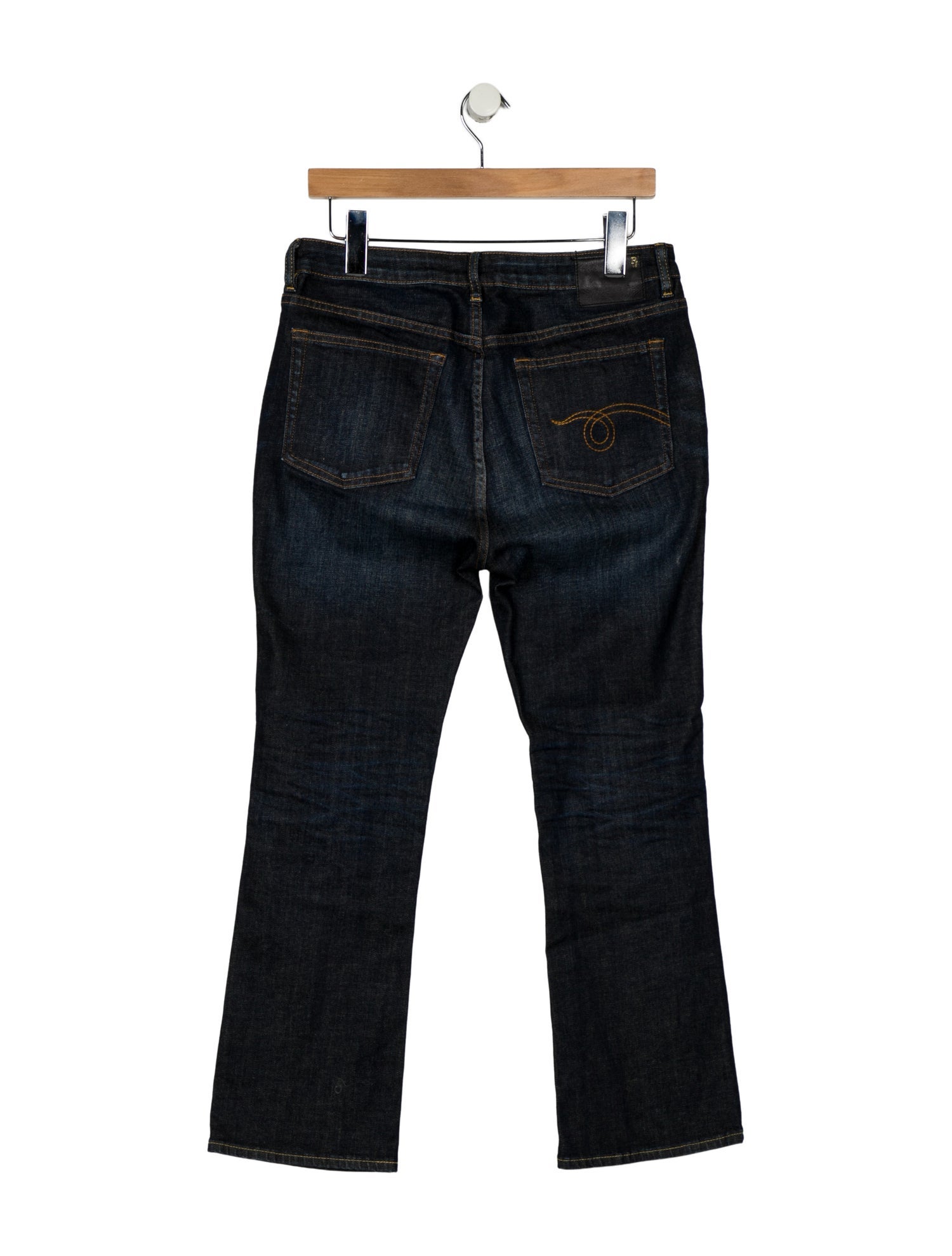 R13 High-Rise Straight Leg Jeans