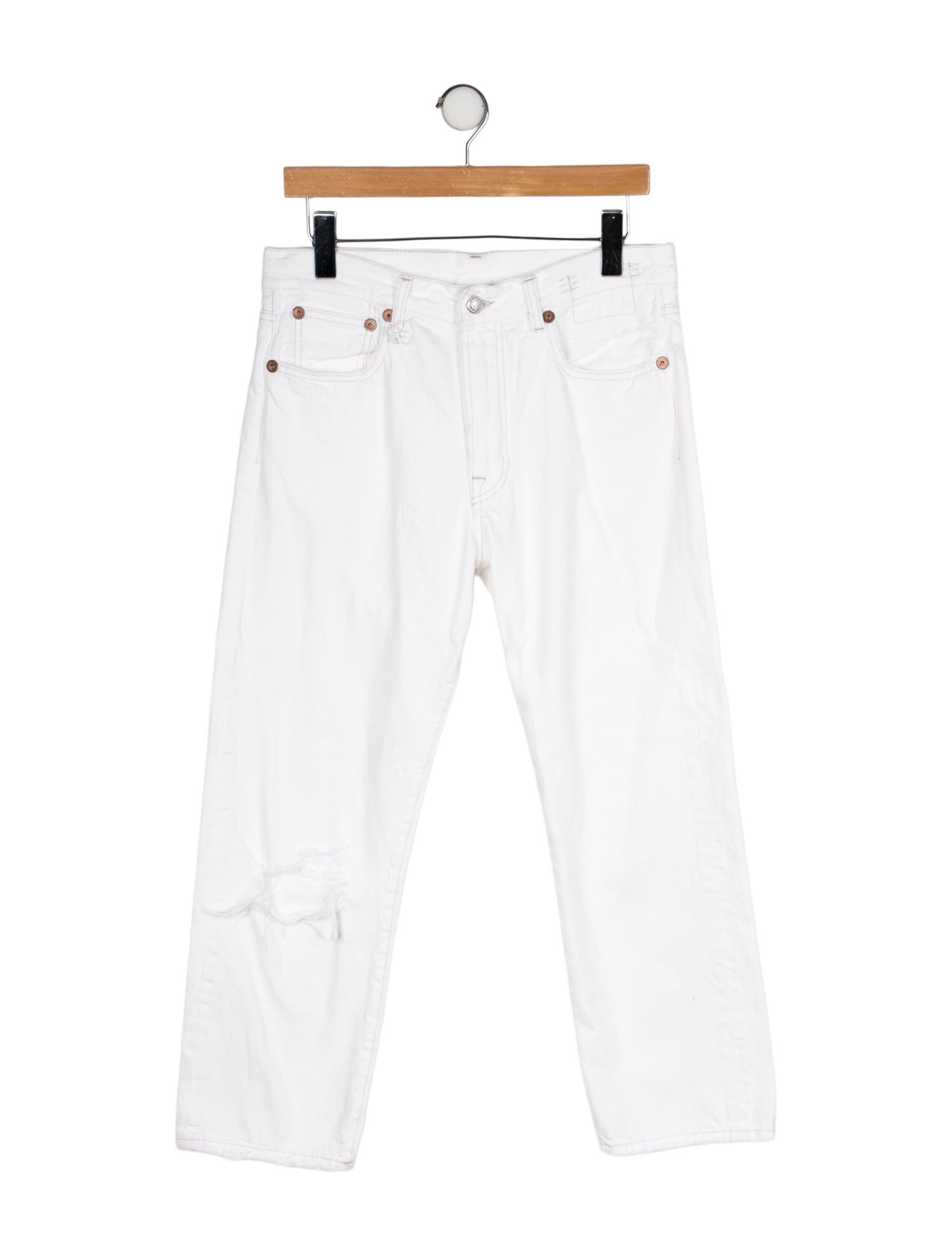 R13 High-Rise Straight Leg Jeans