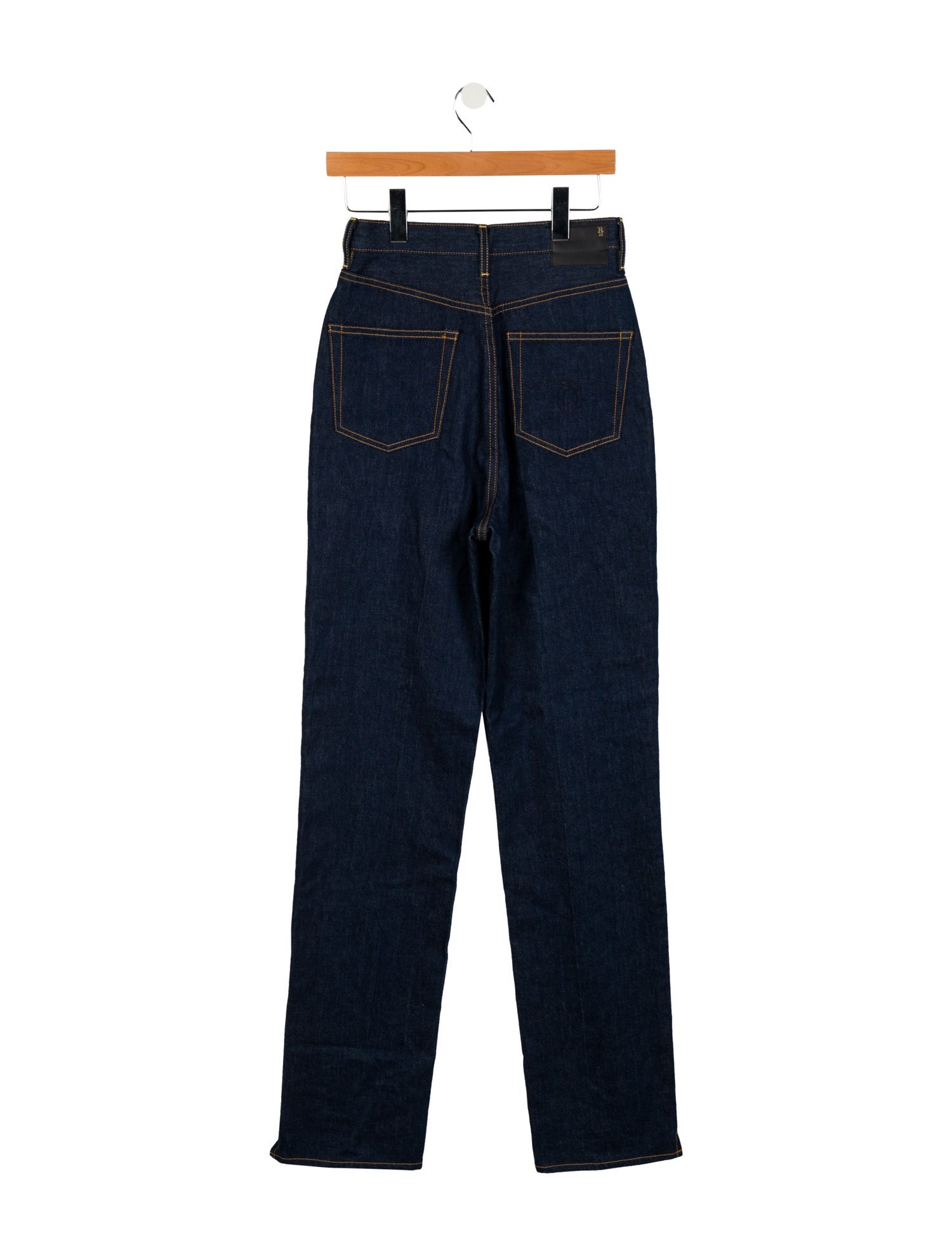 R13 High-Rise Straight Leg Jeans