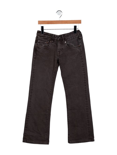 R13 Mid-Rise Wide Leg Jeans