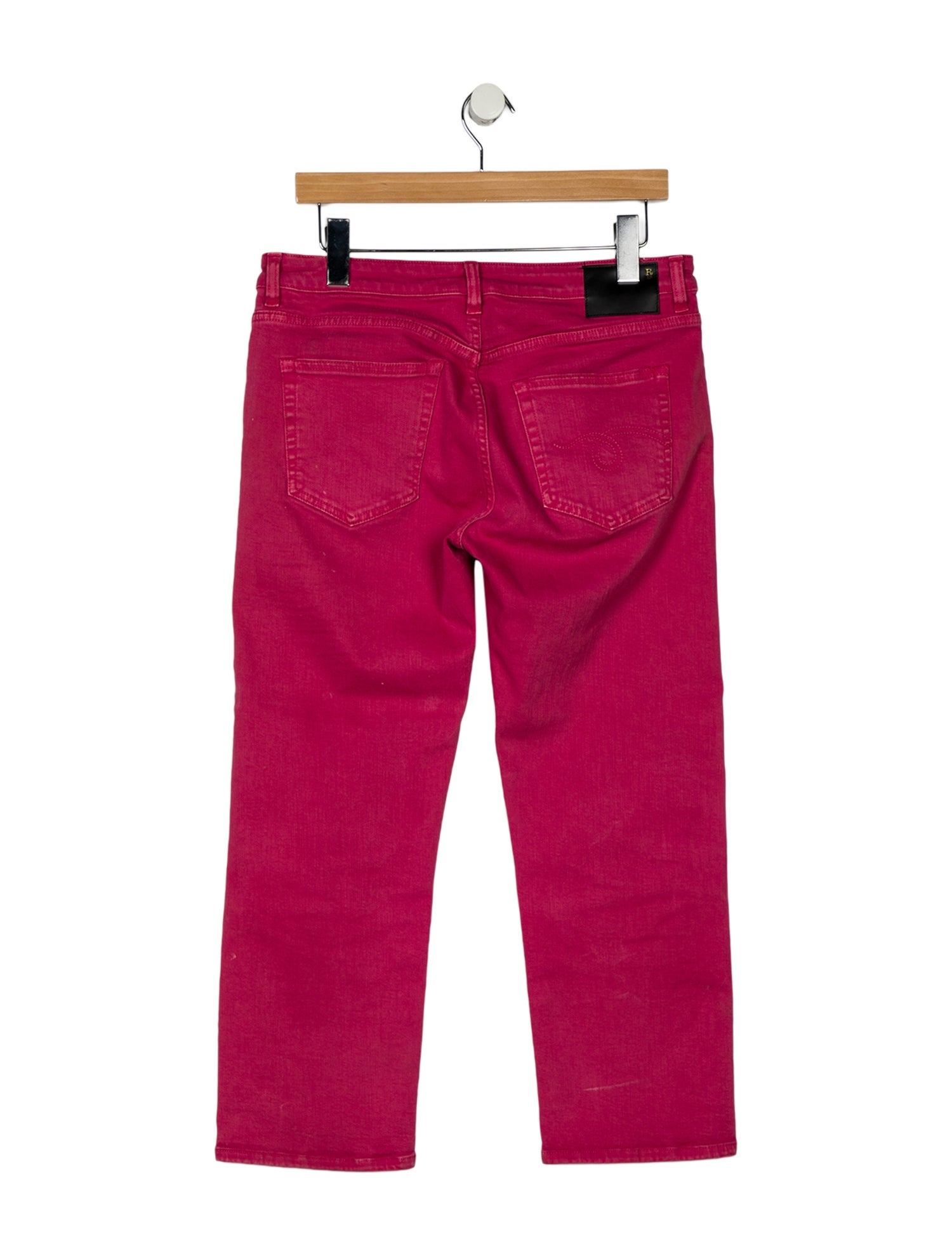R13 Mid-Rise Straight Leg Jeans