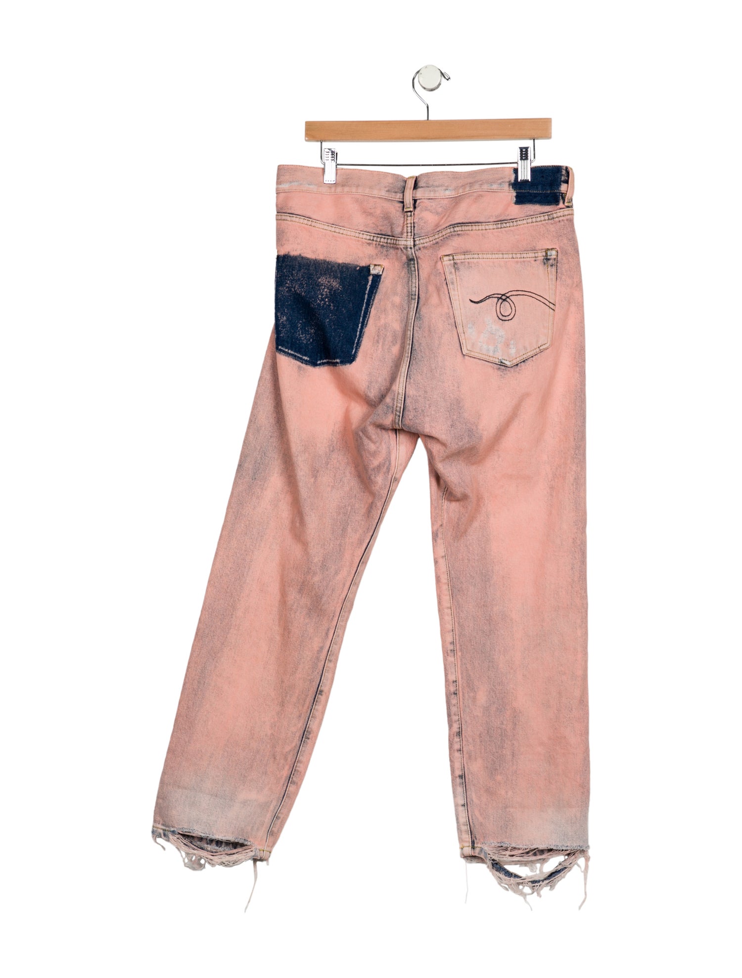 R13 High-Rise Straight Leg Jeans