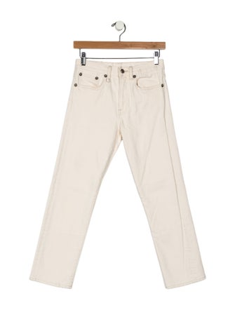 R13 Mid-Rise Straight Leg Jeans