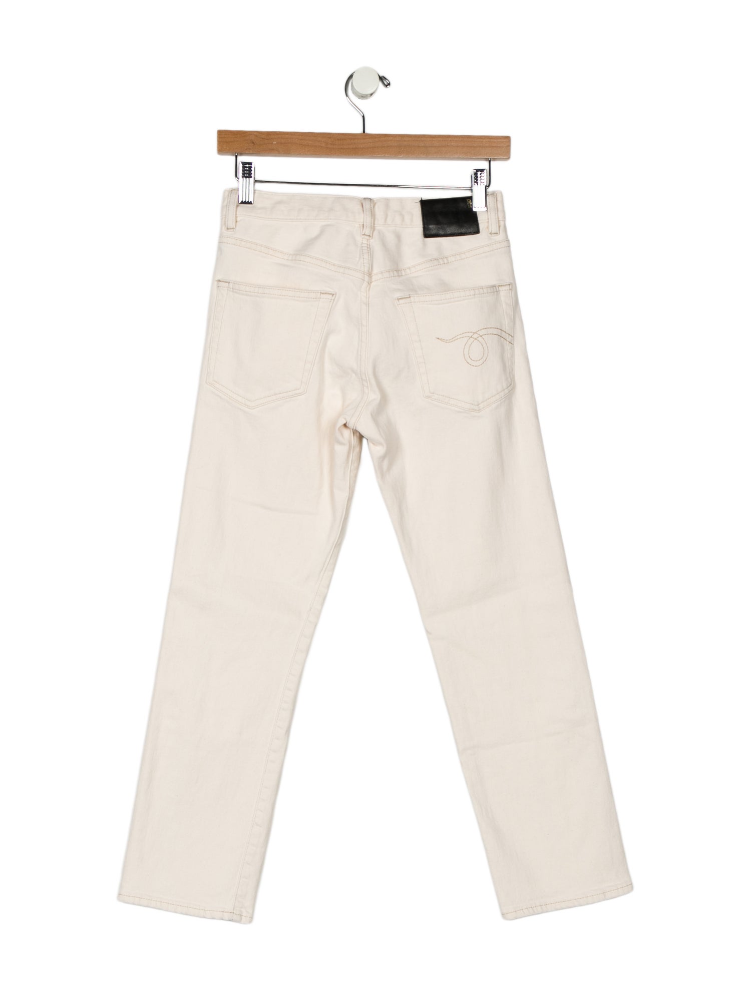 R13 Mid-Rise Straight Leg Jeans