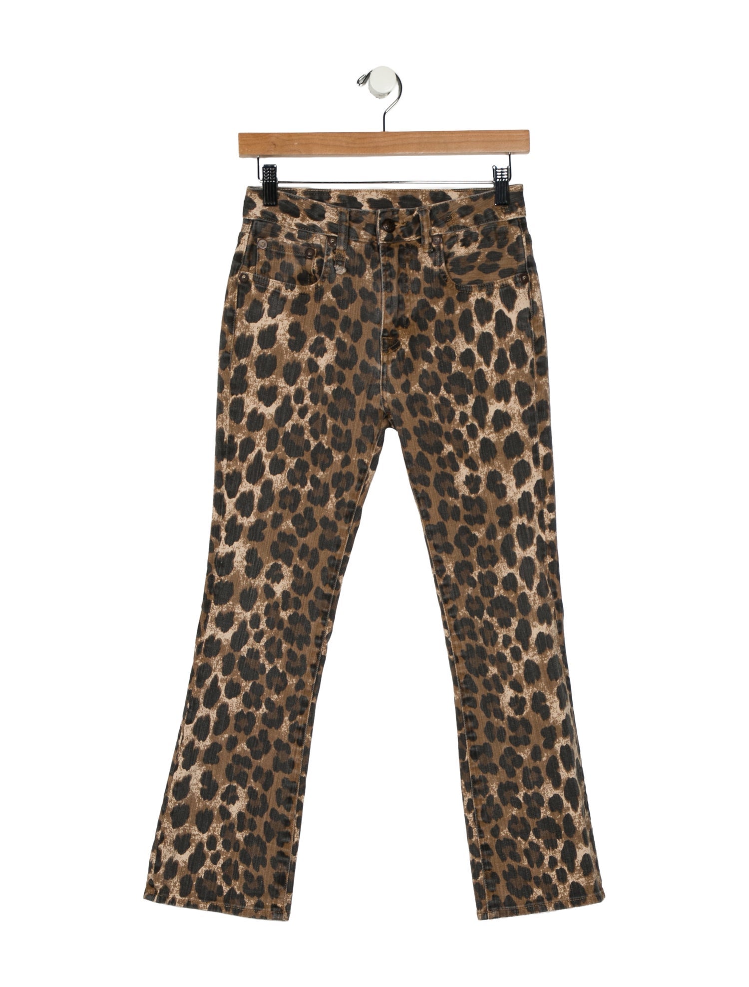 R13 Mid-Rise Straight Leg Jeans