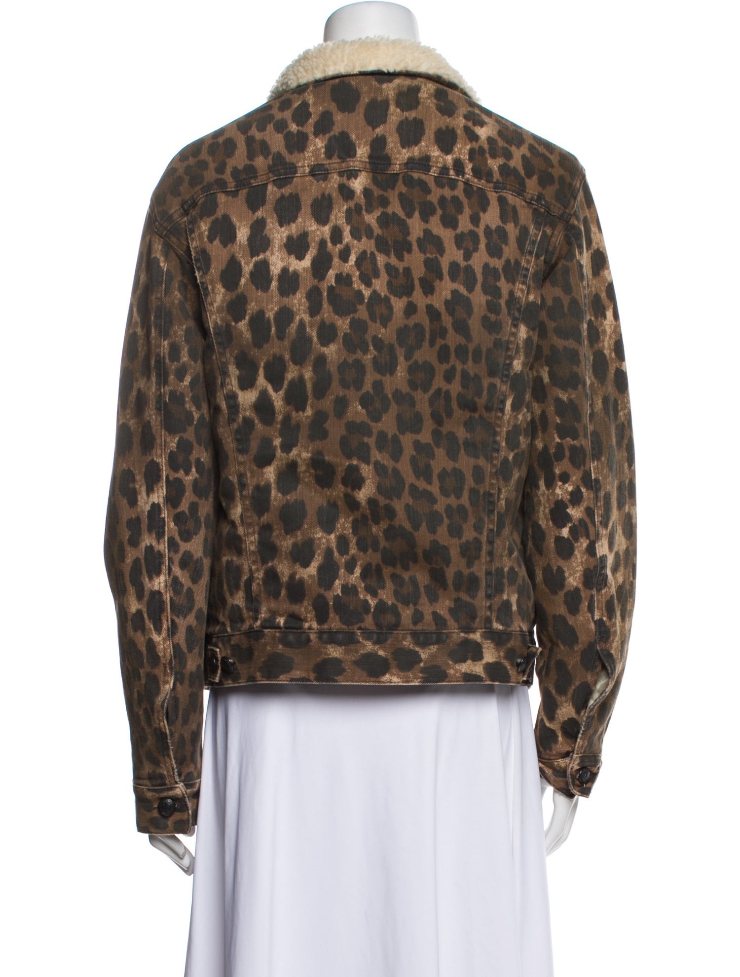 R13 Animal Print Faux Fur Jacket