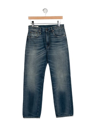 R13 High-Rise Straight Leg Jeans