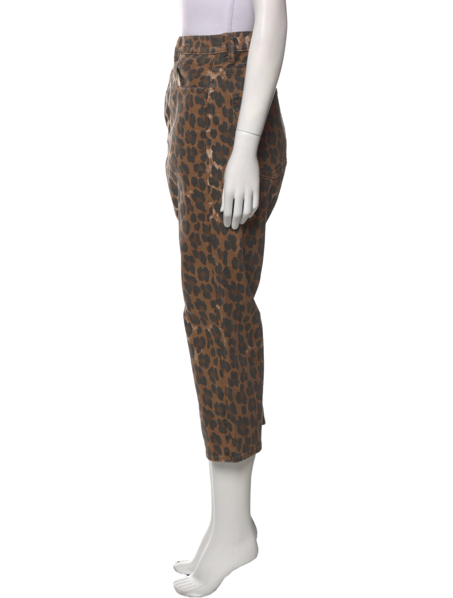 R13 Animal Print Straight Leg Pants