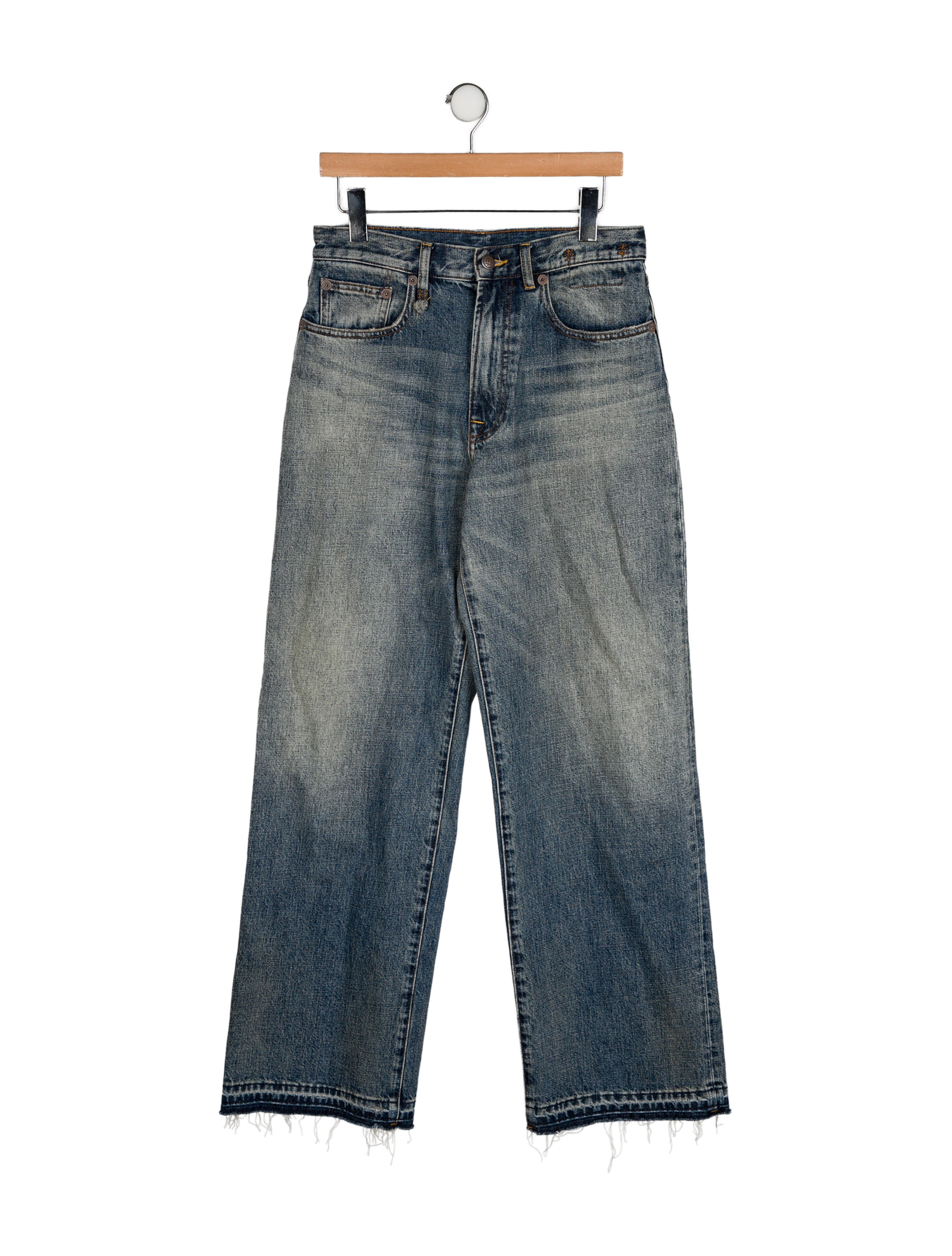 R13 High-Rise Wide Leg Jeans