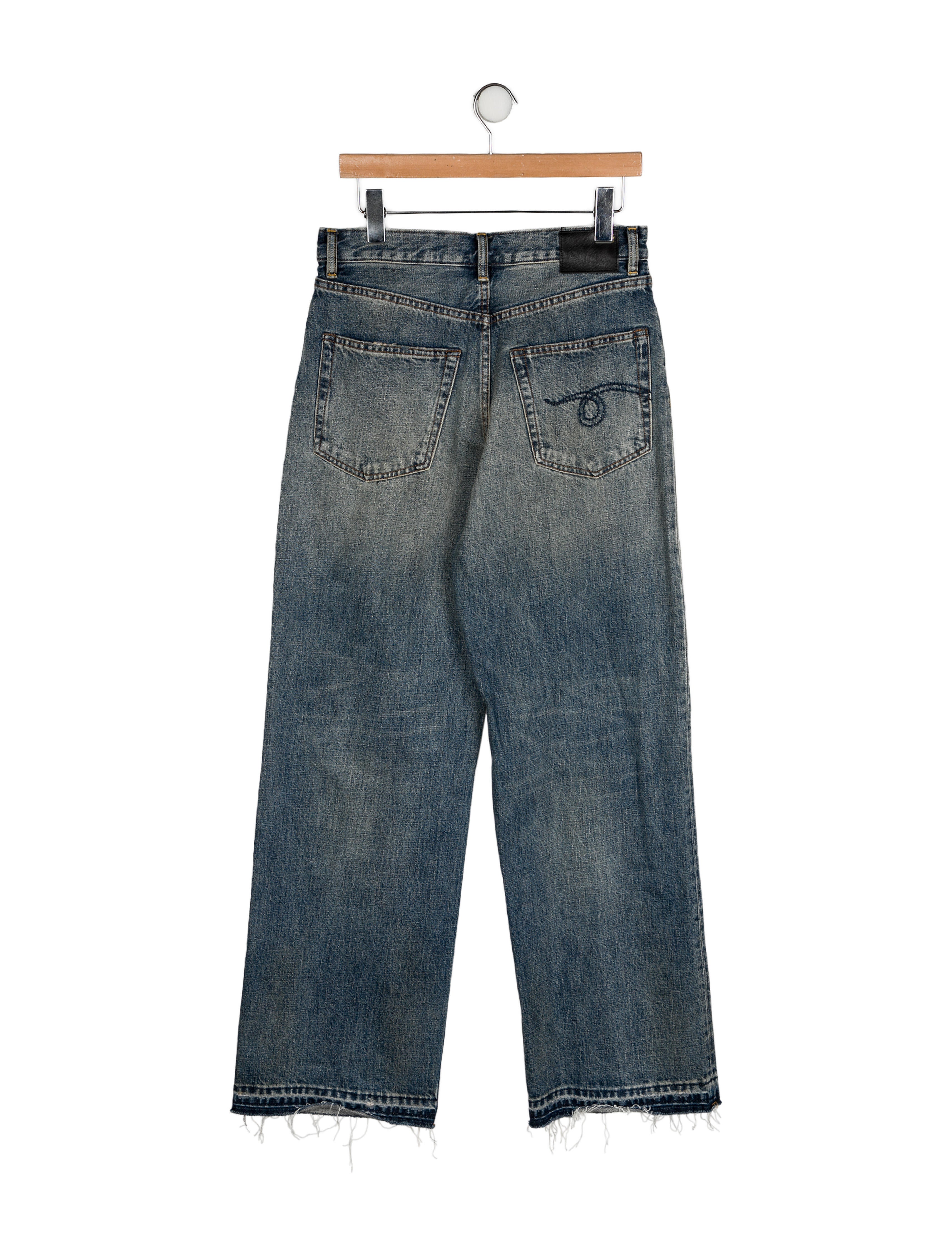 R13 High-Rise Wide Leg Jeans