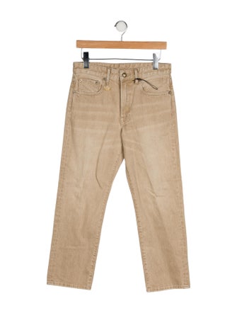R13 Mid-Rise Straight Leg Jeans