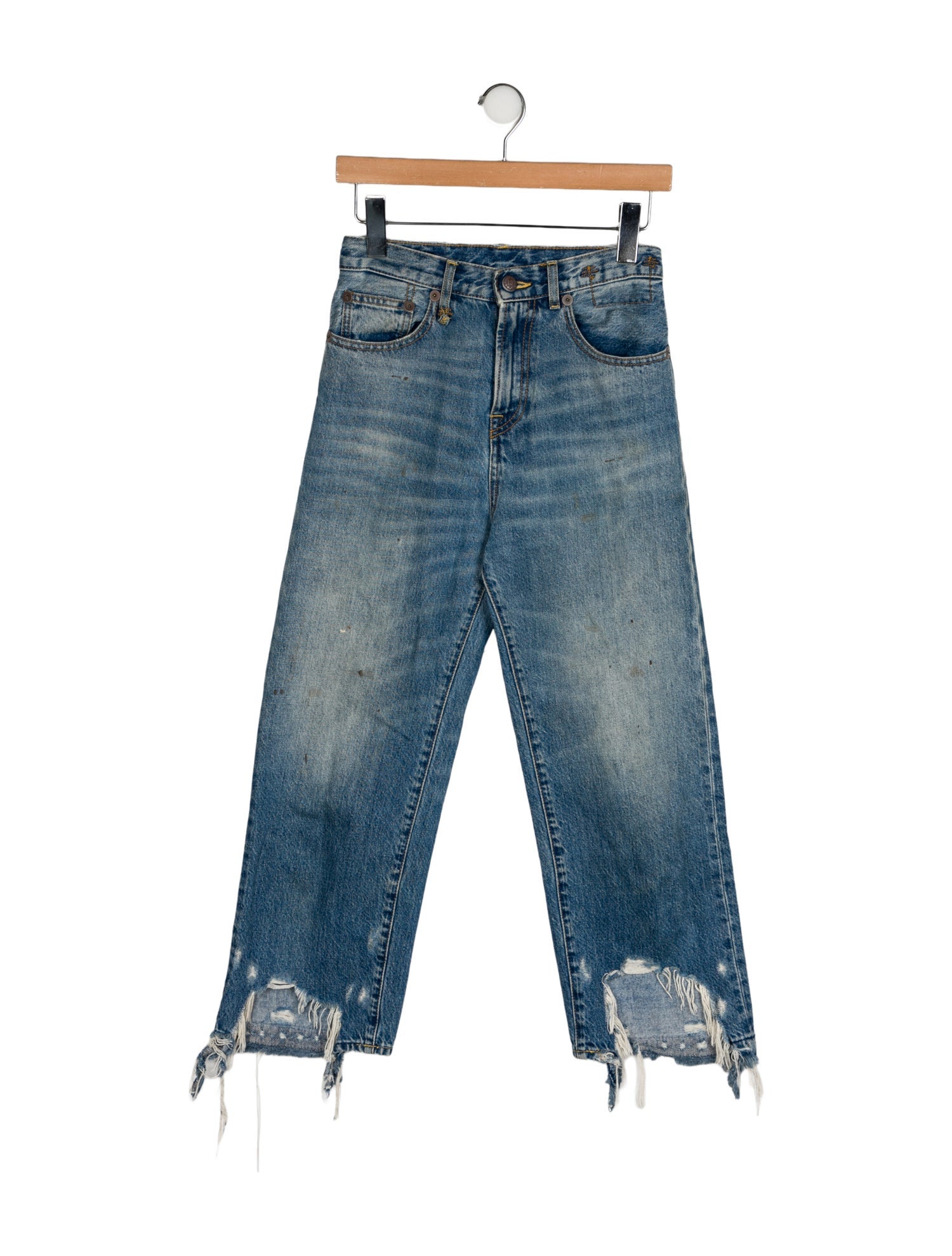 R13 High-Rise Straight Leg Jeans