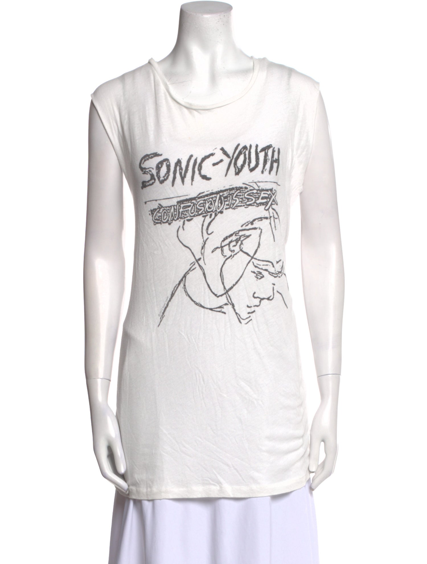 R13 Silk Graphic Print Top