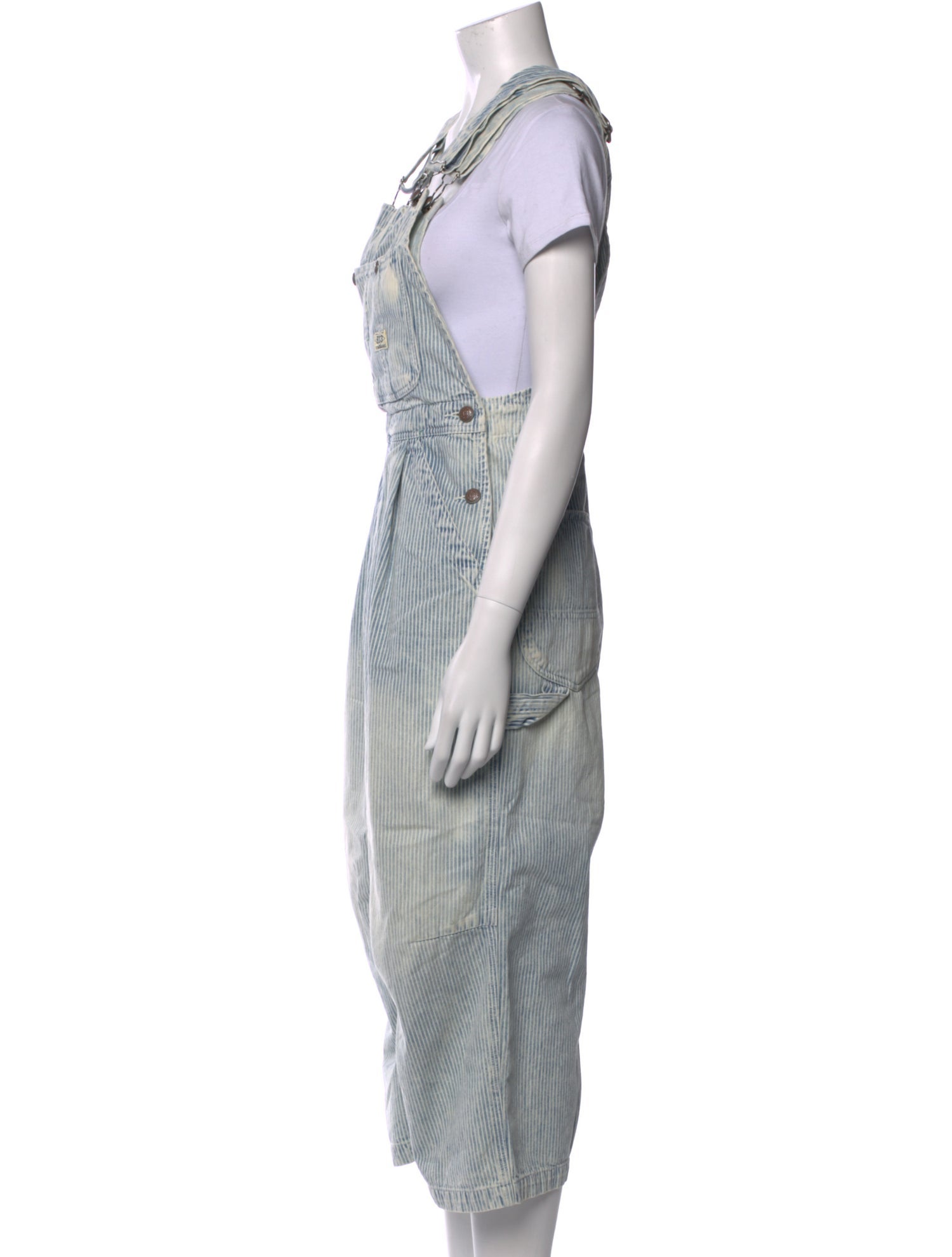 R13 Striped Square Neckline Jumpsuit