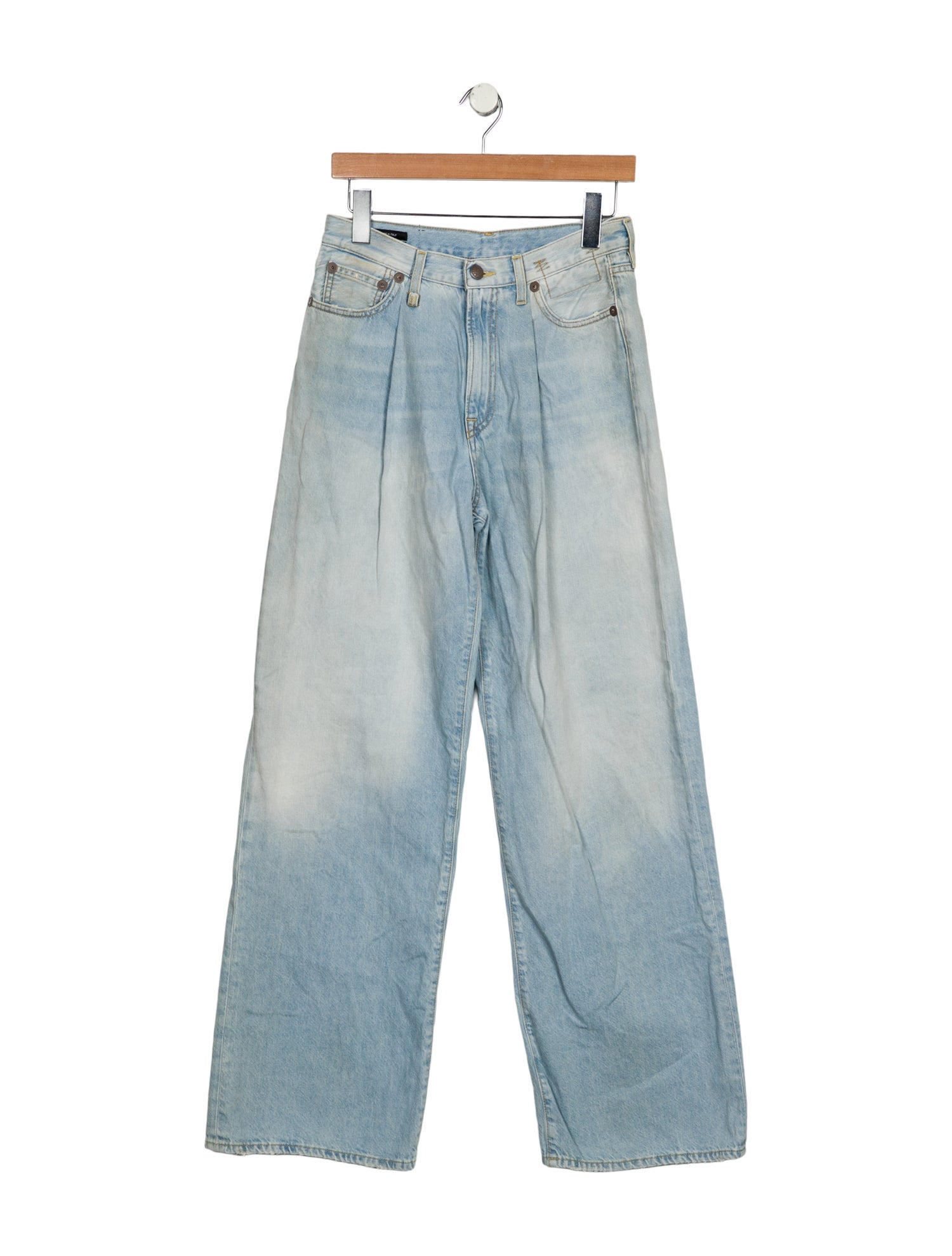 R13 High-Rise Wide Leg Jeans