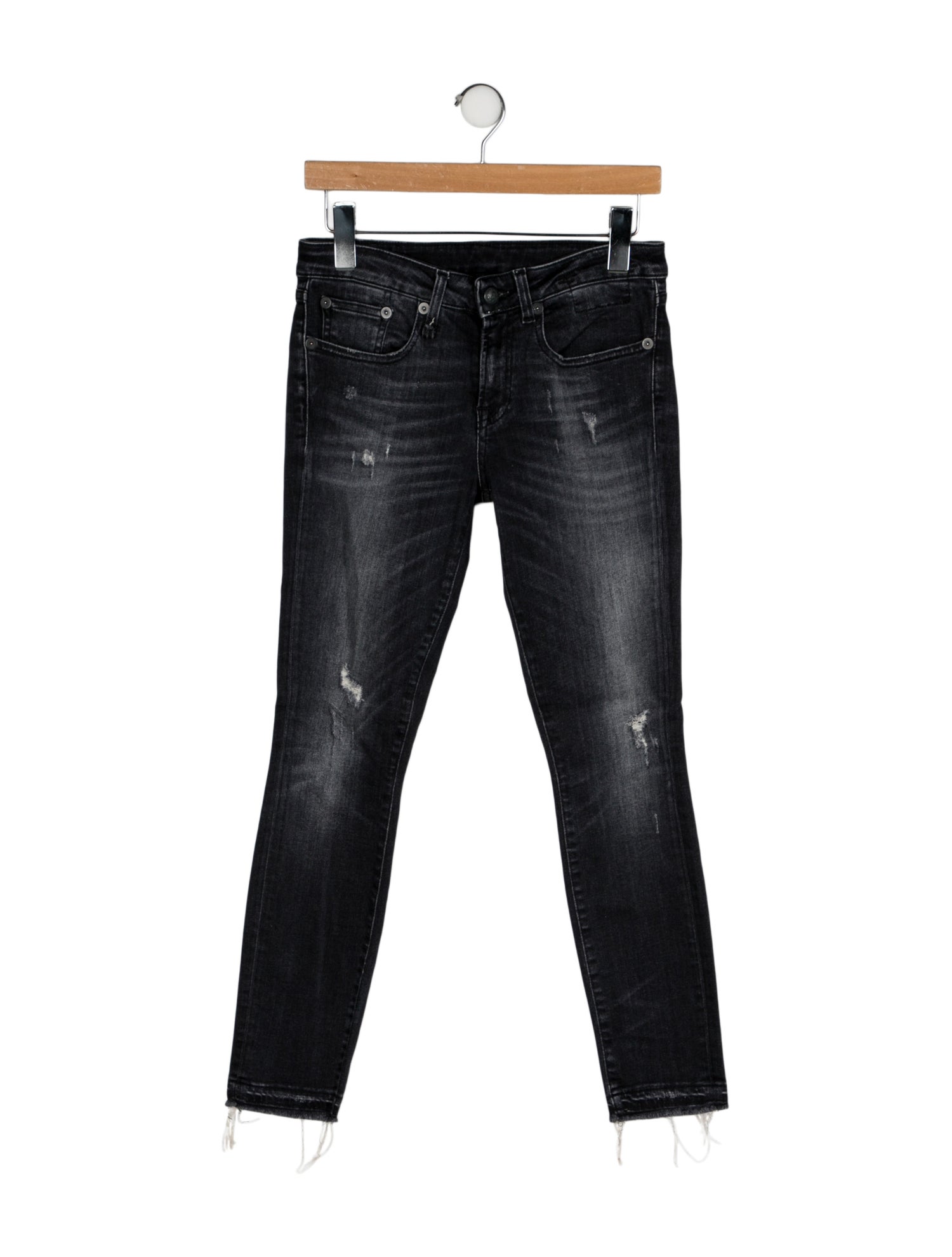 R13 Mid-Rise Skinny Leg Jeans