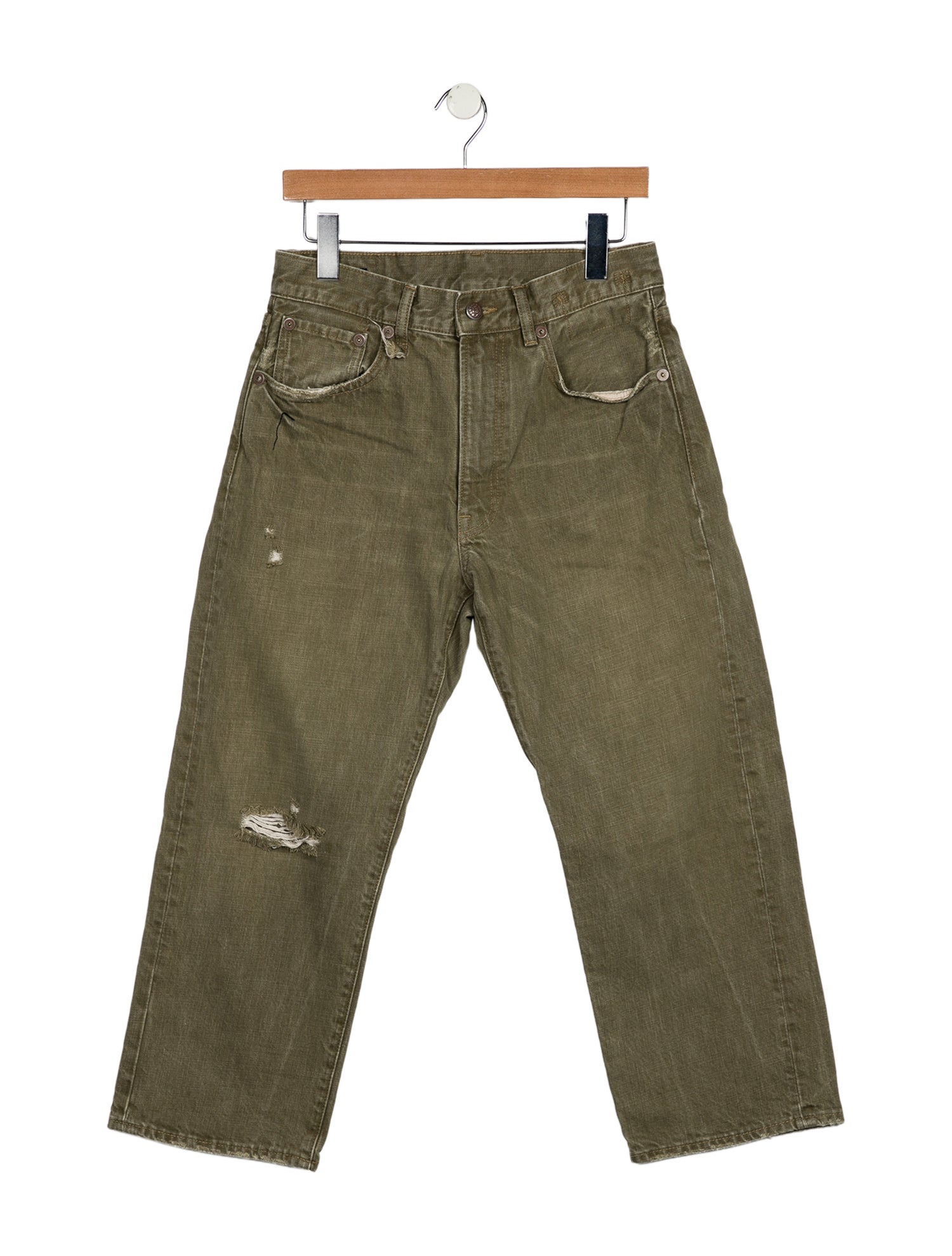 R13 High-Rise Straight Leg Jeans