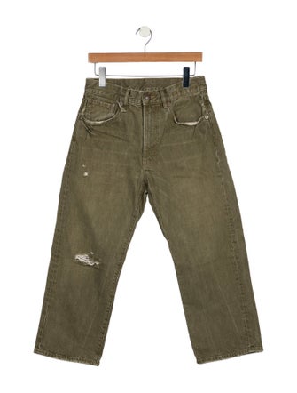 R13 High-Rise Straight Leg Jeans