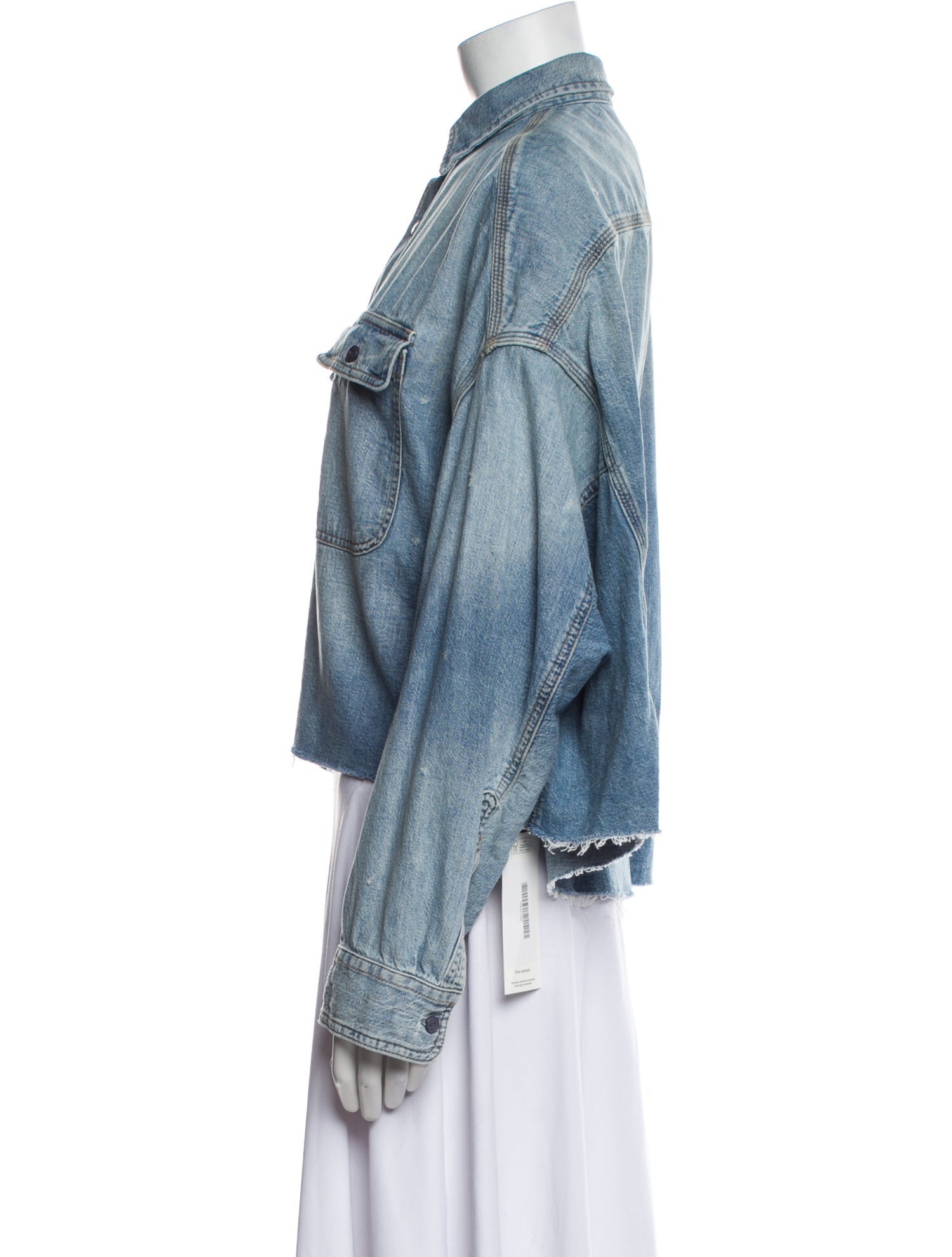 R13 Long Sleeve Button-Up Top