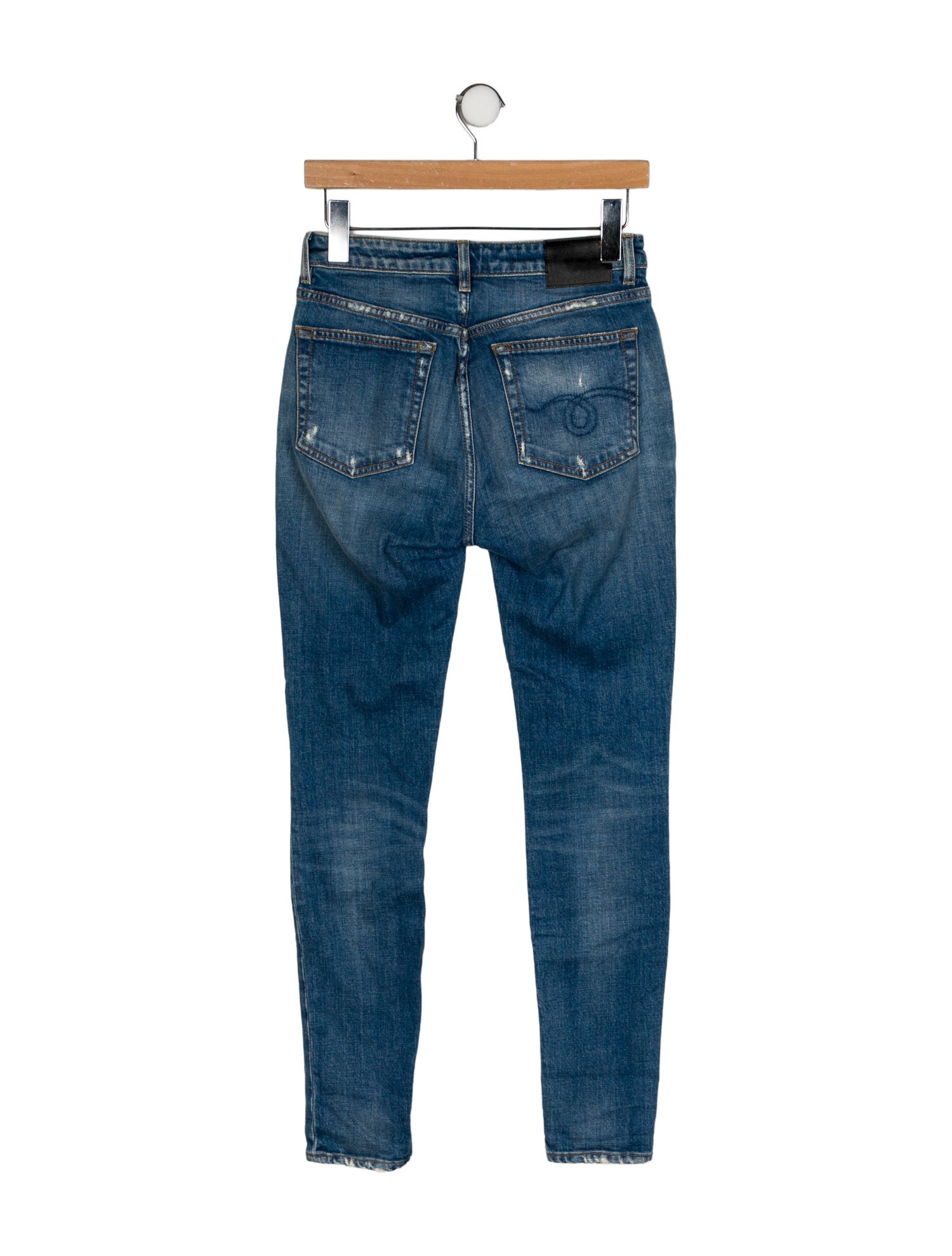 R13 Mid-Rise Skinny Leg Jeans